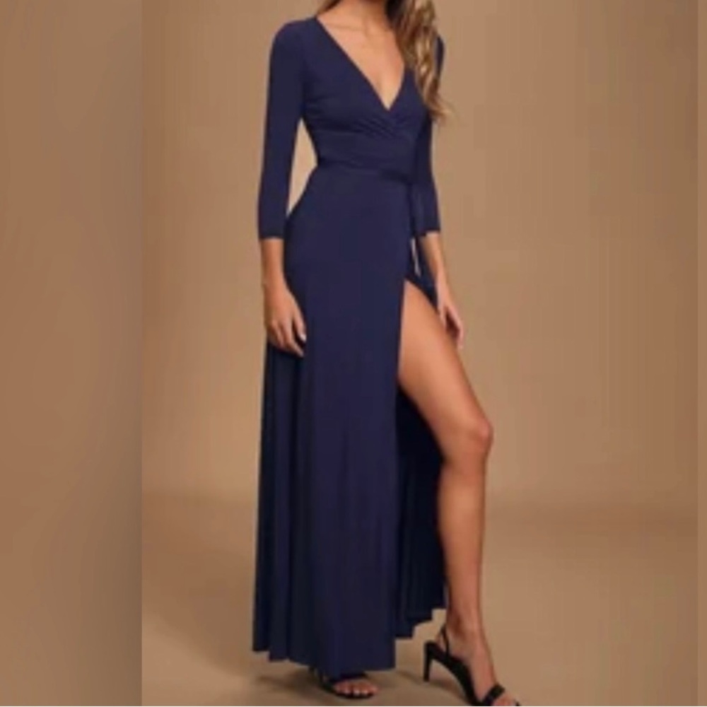 Lulu’s Navy Maxi Dress